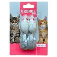KERBL Fellmäuse Katzenspielzeug – 4er Pack